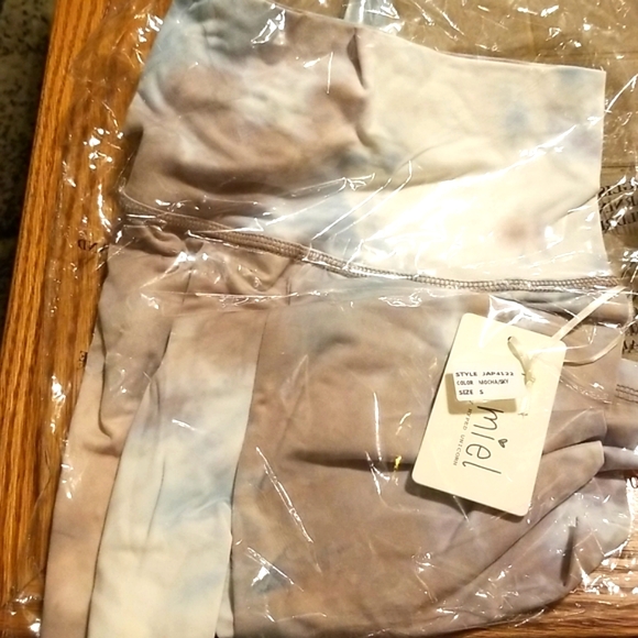 La Miel Tie Dye Mocha Sky Bike Shorts